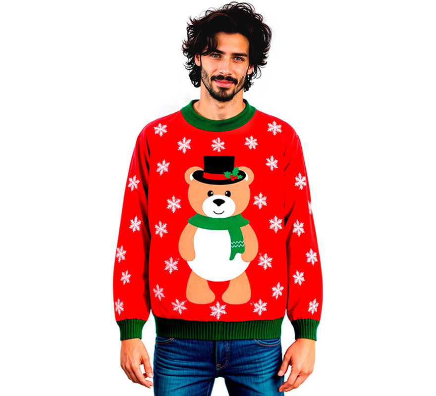 Translation missing: de.Jersey Navideño Osito para adulto
