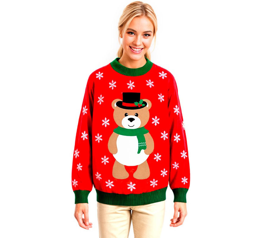 Translation missing: de.Jersey Navideño Osito para adulto