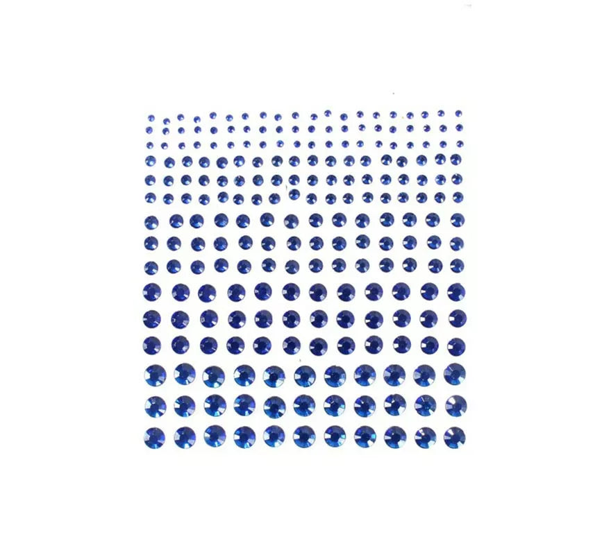 Translation missing: de.Joyas Adhesivas de Diamante brillo azul adulto