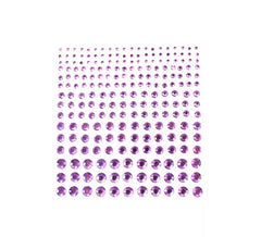 Lila glitzernde Diamant-Klebejuwelen für Erwachsene