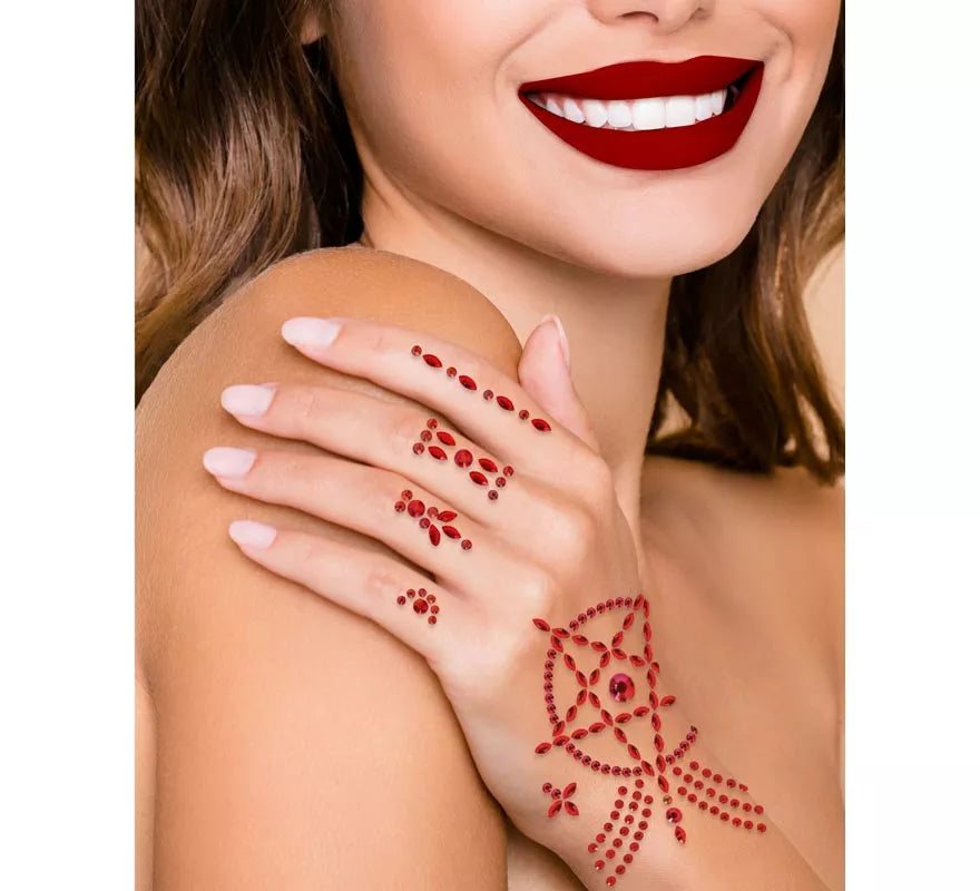 Joyas Facial Mano Satánica Adhesivas