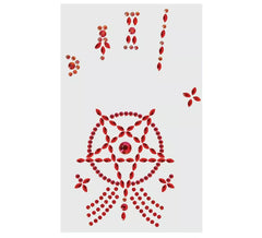 Satanischer Handkleber-Gesichtsschmuck