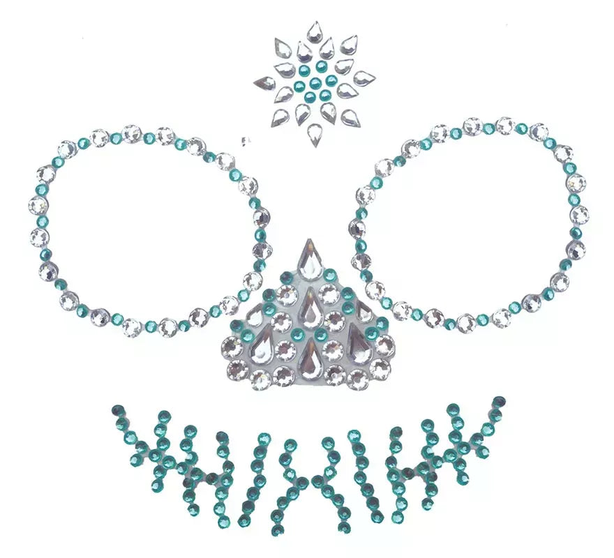 Translation missing: de.Joyas Faciales Adhesivas de Calavera Verde