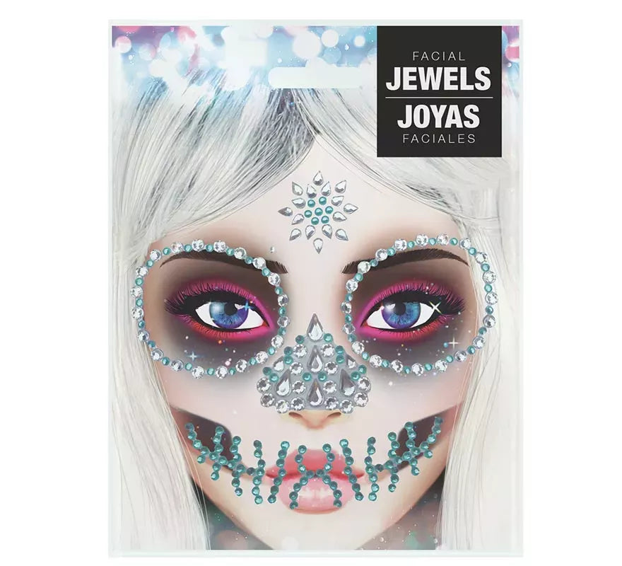 Translation missing: de.Joyas Faciales Adhesivas de Calavera Verde