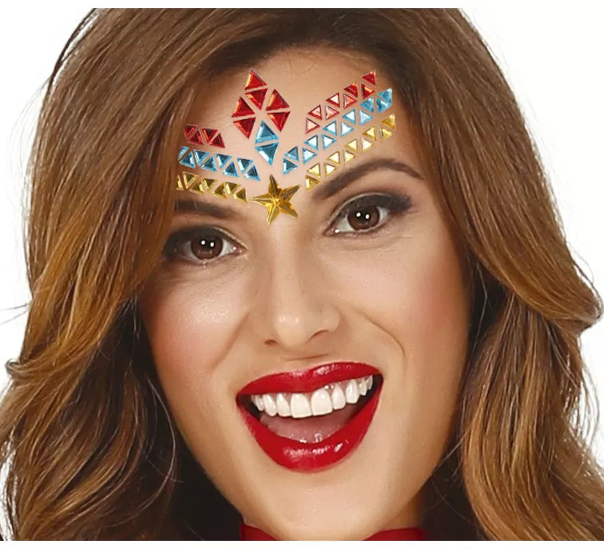 Joyas Faciales Adhesivas de Súper Heroína