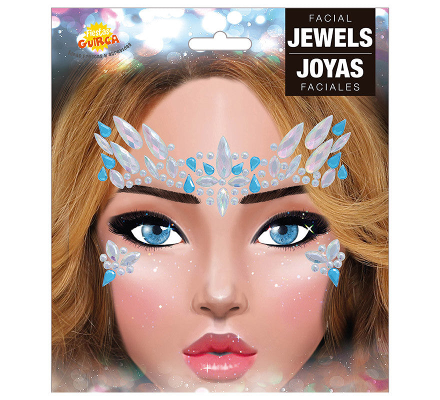 Translation missing: de.Joyas Faciales Azules y Blancas Adhesivas