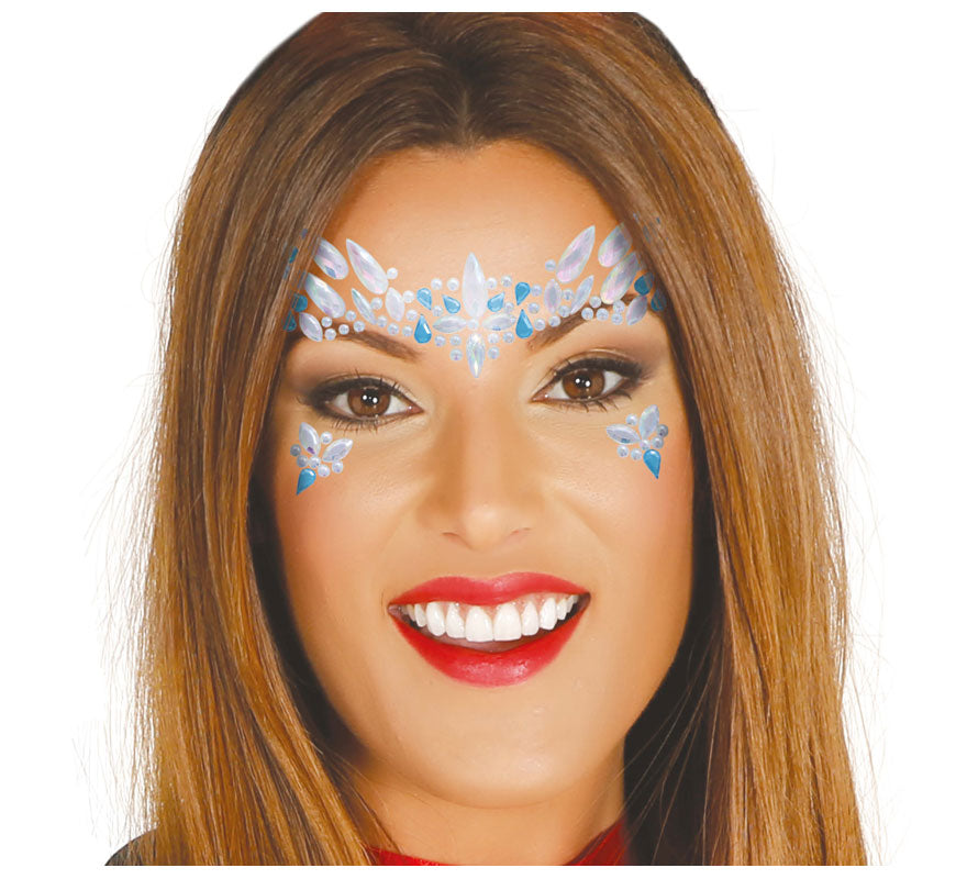 Translation missing: de.Joyas Faciales Azules y Blancas Adhesivas