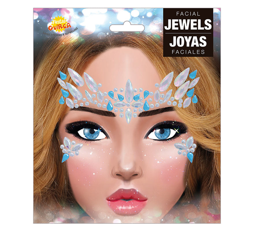 Translation missing: de.Joyas Faciales Azules y Blancas Adhesivas
