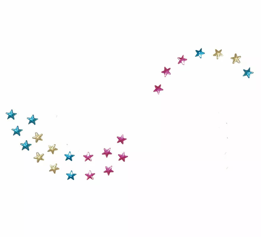 Joyas Faciales Estrellas Adhesivas