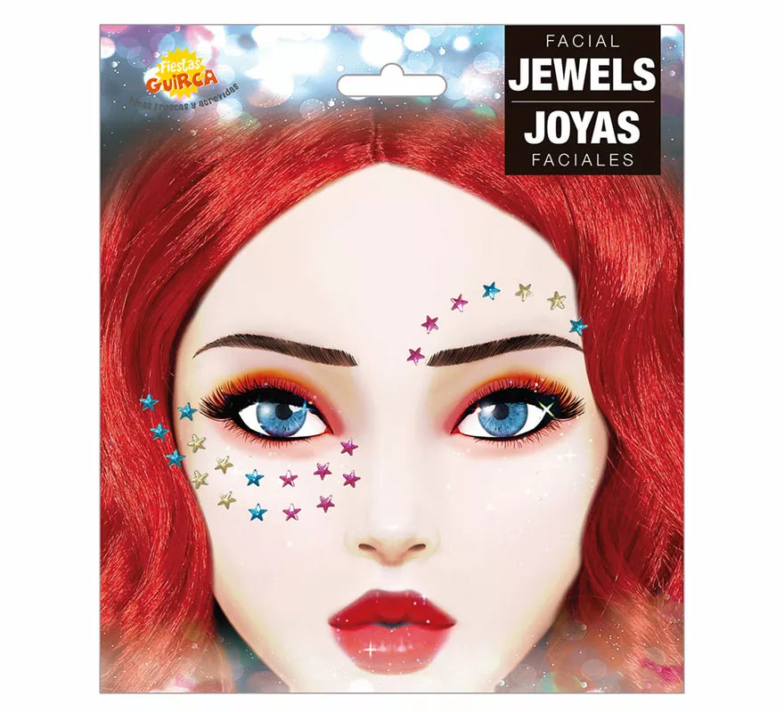 Joyas Faciales Estrellas Adhesivas