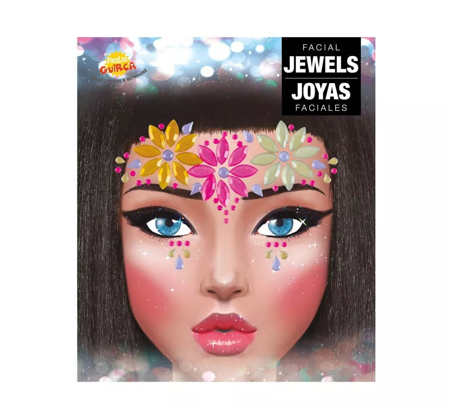 Joyas Faciales Flores Neón