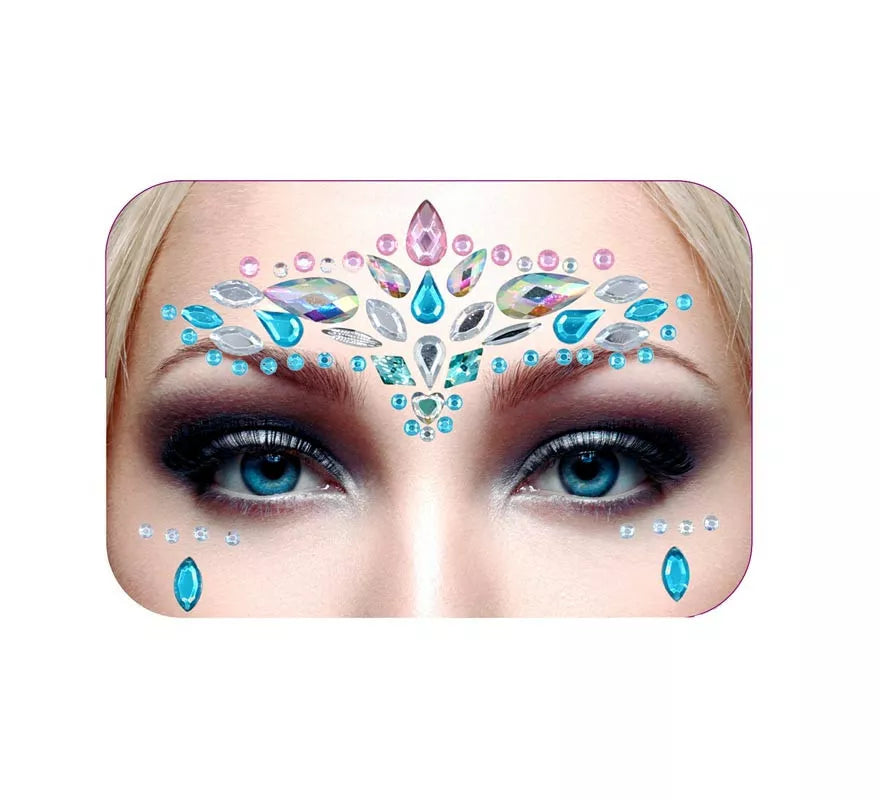 Translation missing: es.Joyas Faciales gotas azul y lila brillantes