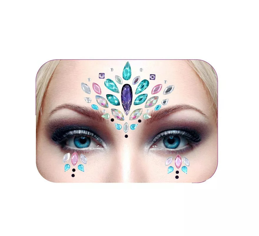 Translation missing: de.Joyas Faciales gotas azul y lila brillantes