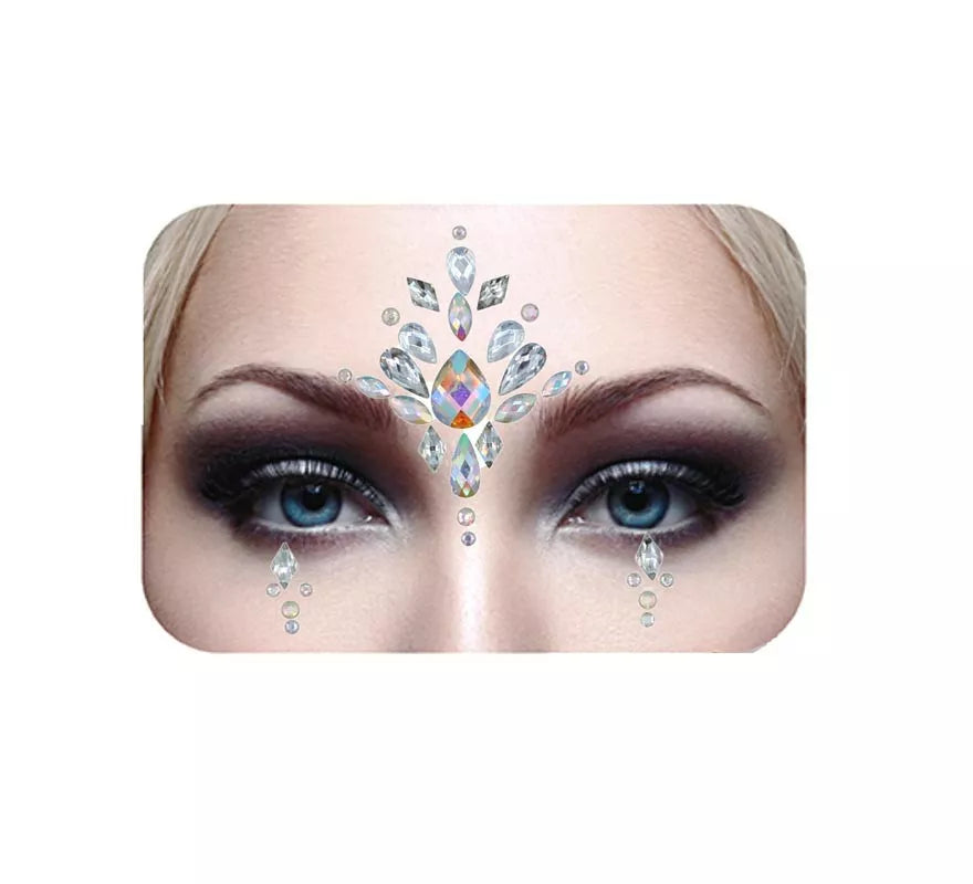 Translation missing: de.Joyas Faciales gotas plateadas brillantes