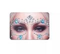 Joyas Faciales gotas plateado y azul brillantes
