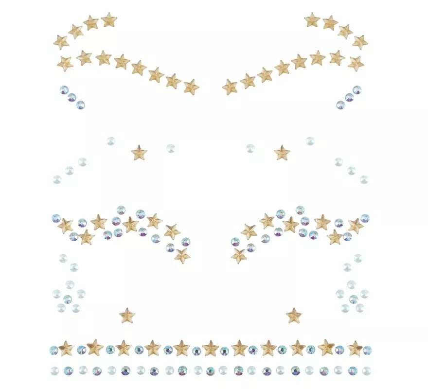 Translation missing: de.Joyas Faciales Pestañas y Cejas Estrellas doradas