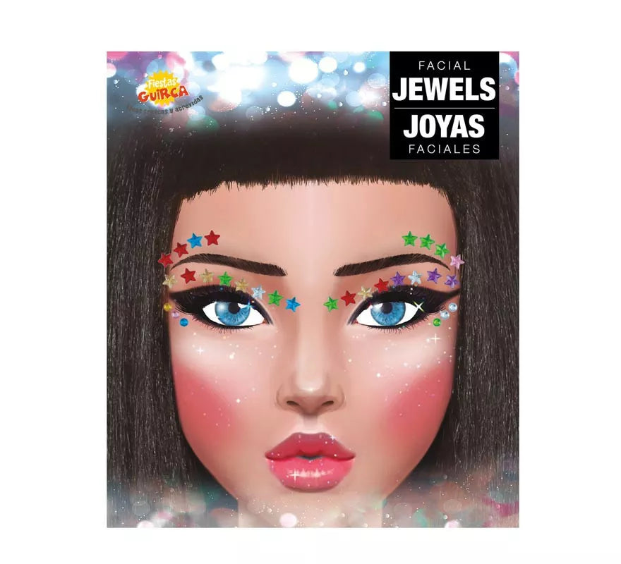 Translation missing: de.Joyas Faciales Pestañas y Cejas Estrellas multicolor