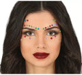 Joyas Faciales Pestañas y Cejas Estrellas multicolor