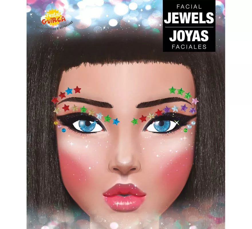 Translation missing: de.Joyas Faciales Pestañas y Cejas Estrellas multicolor