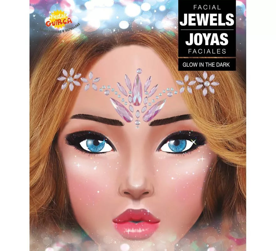 Joyas Faciales y Uñas rosa Diamantes elegantes
