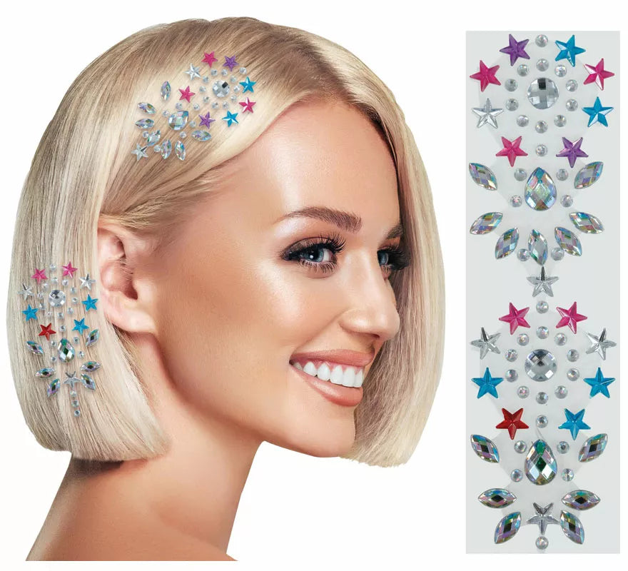 Translation missing: de.Joyas para el Cabello multicolor de 13x25 cm adulto