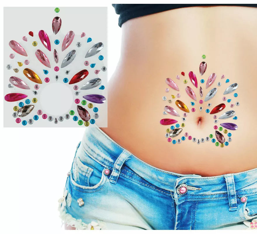 Translation missing: de.Joyas para el Ombligo multicolor de 12x20 cm adulto