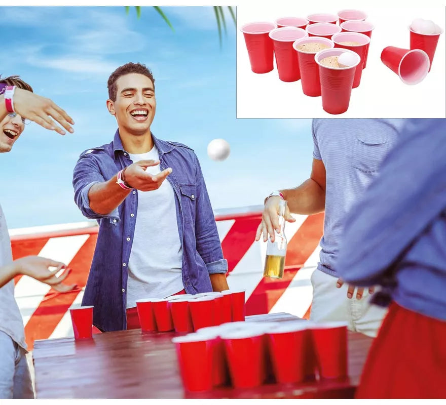 Translation missing: de.Juego de La Cerveza: 12 Vasos y 15 Pelotas