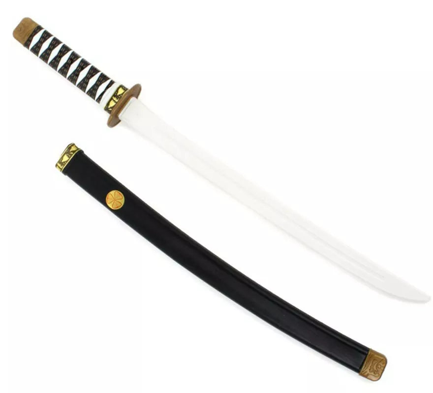 Translation missing: de.Katana Ninja blanca de juguete de 75 cm