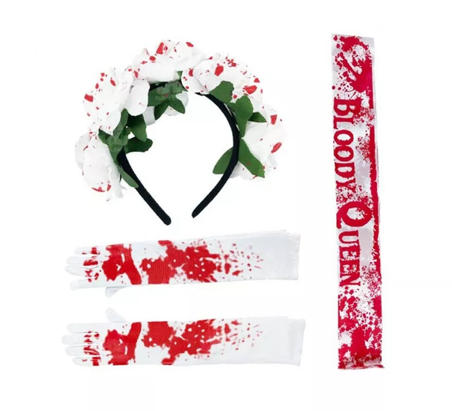 Translation missing: de.Kit Bloody Queen: Diadema, Banda y Guantes