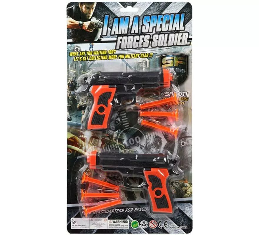 Translation missing: de.Kit de 2 Pistolas y 6 Flechas de Policía de 39x21 cm