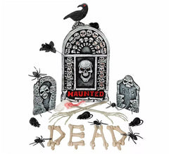 Bausatz mit 24 Stück Friedhof 34x13x56 cm