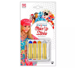 Set mit 4 großen, farbigen Make-up-Sticks à 21 ml