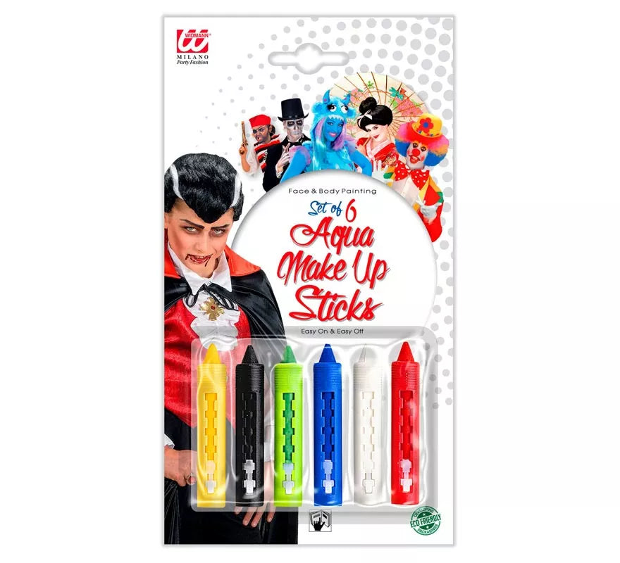 Translation missing: de.Kit de 6 Barras Maquillaje al Agua con Dispensador 18 ml