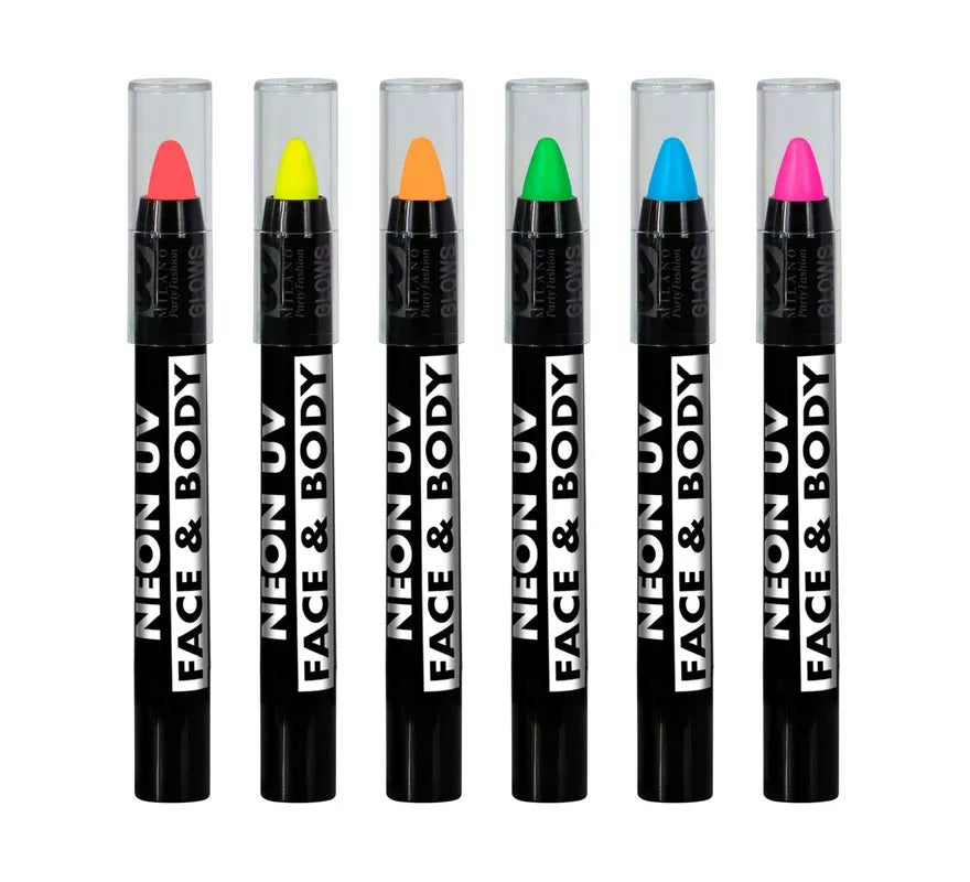 Kit de 6 Barras Maquillaje Fluorescente
