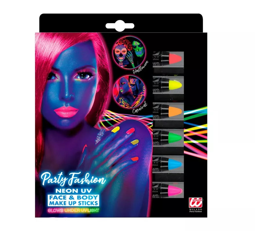 Translation missing: de.Kit de 6 Barras Maquillaje Fluorescente