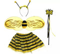 Kit de Abeja para niña: Diadema, Alas, Varita y Tutú