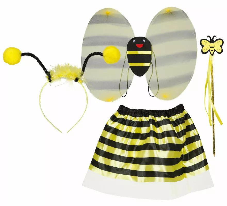 Translation missing: de.Kit de Abejita infantil: Diadema, alas, varita y falda