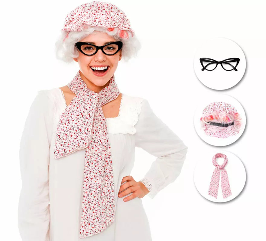 Translation missing: de.Kit de Abuelita: Gafas, Gorro y Pañuelo