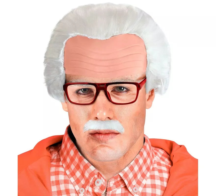 Kit de Abuelo o Científico adulto: Cabeza, Bigote y Gafas