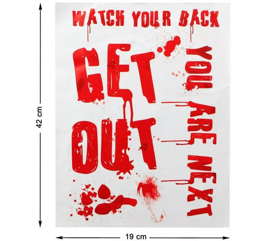Translation missing: de.Kit de Adhesivas con Sangre para Halloween 42x19 cm