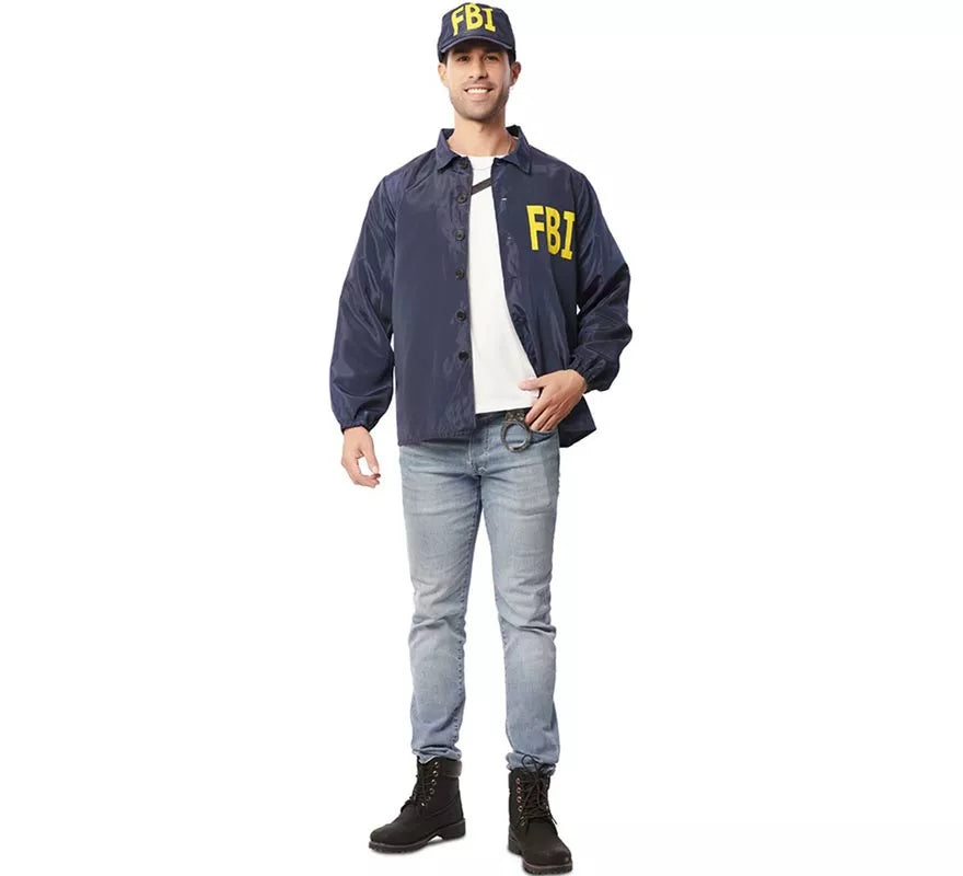 Translation missing: de.Kit de Agente FBI adulto: Chaqueta y gorra