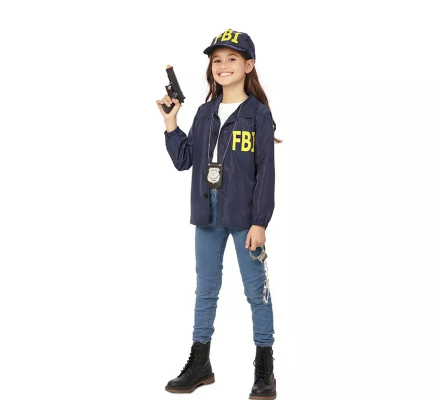 Translation missing: de.Kit de Agente FBI infantil: Chaqueta y gorra
