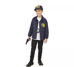 FBI-Agenten-Set für Kinder: Jacke und Mütze