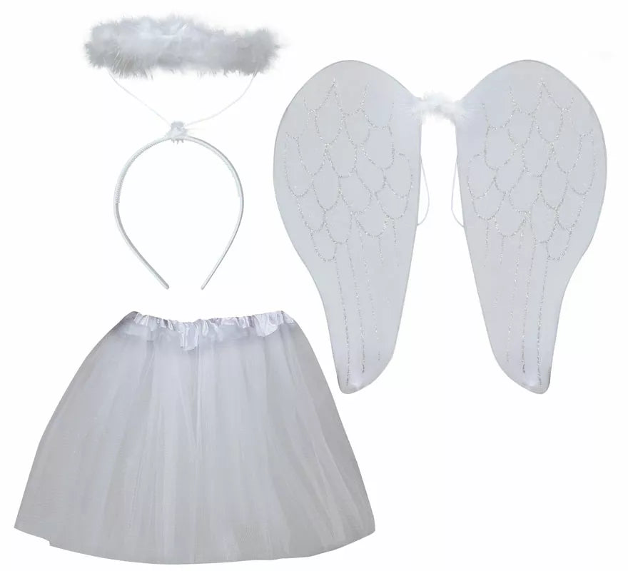 Translation missing: de.Kit de Ángel infantil: Alas, diadema y falda