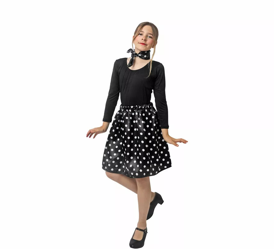 Translation missing: de.Kit de Años 50 de rasete para niña: Pañuelo y Falda