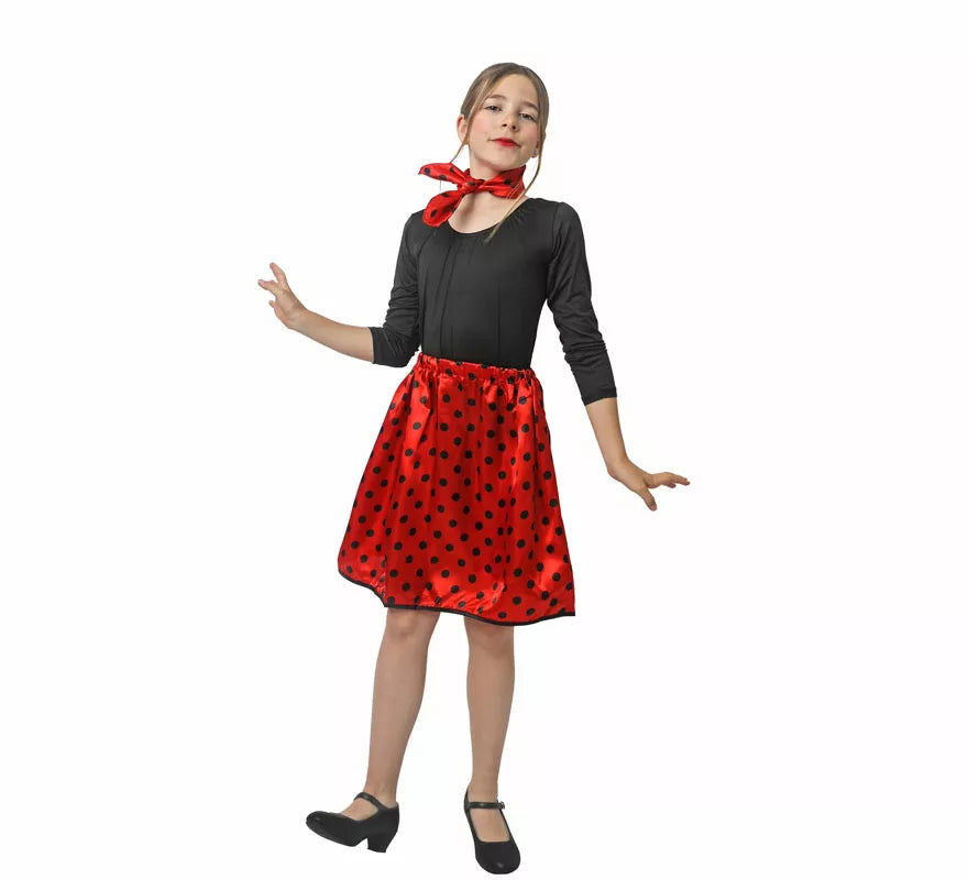 Translation missing: de.Kit de Años 50 de rasete para niña: Pañuelo y Falda