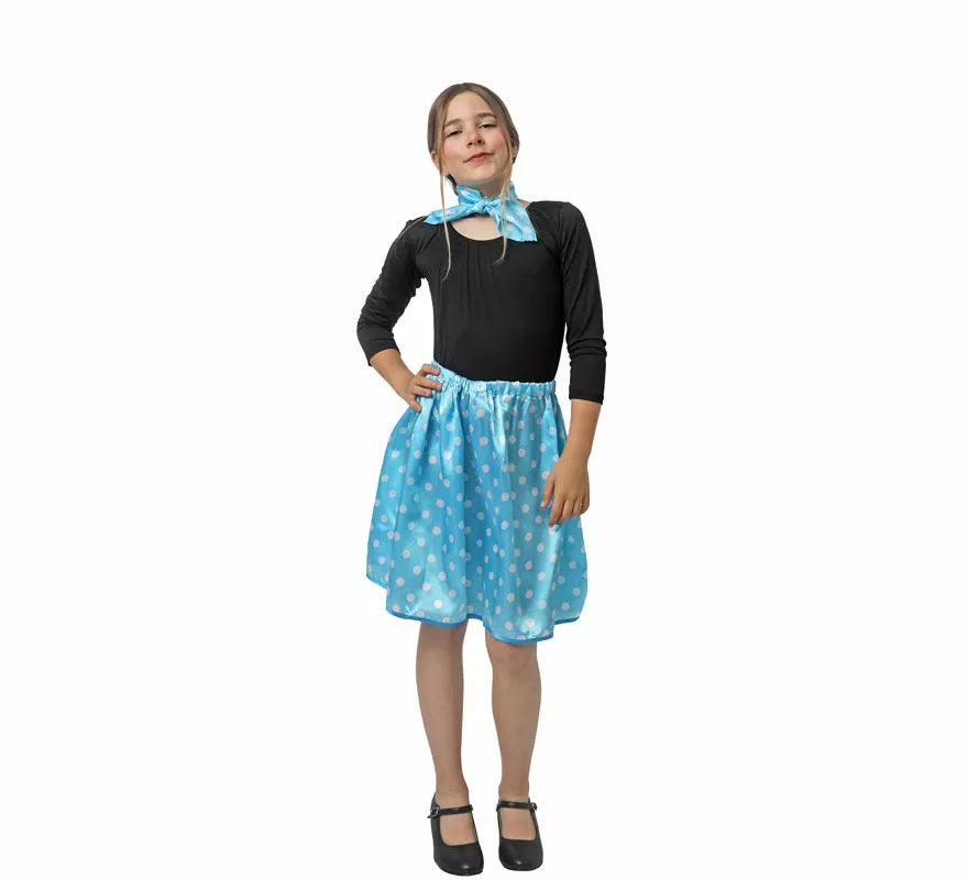 Translation missing: de.Kit de Años 50 de rasete para niña: Pañuelo y Falda