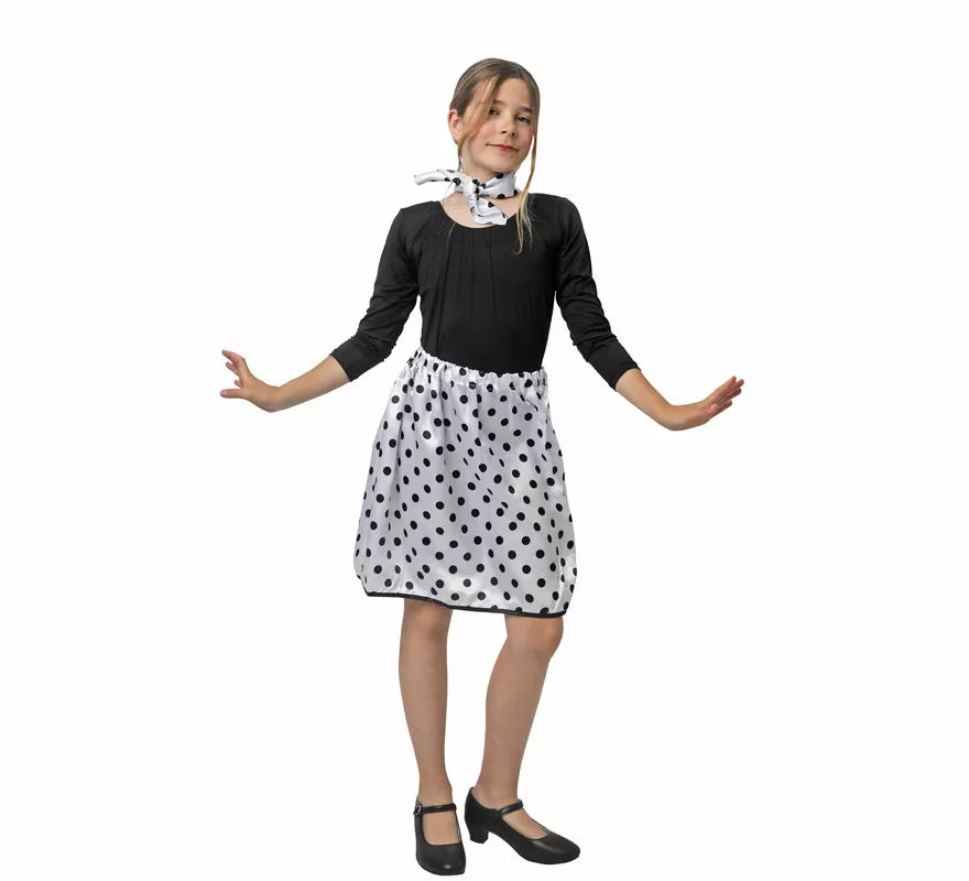 Translation missing: de.Kit de Años 50 de rasete para niña: Pañuelo y Falda