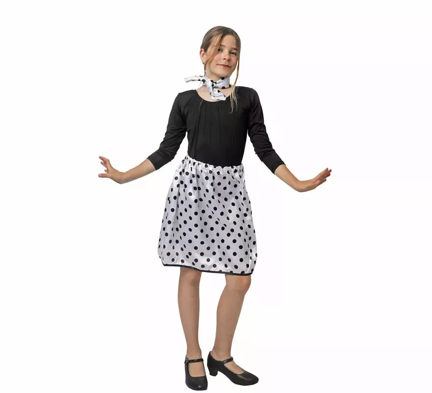 Translation missing: de.Kit de Años 50 de rasete para niña: Pañuelo y Falda