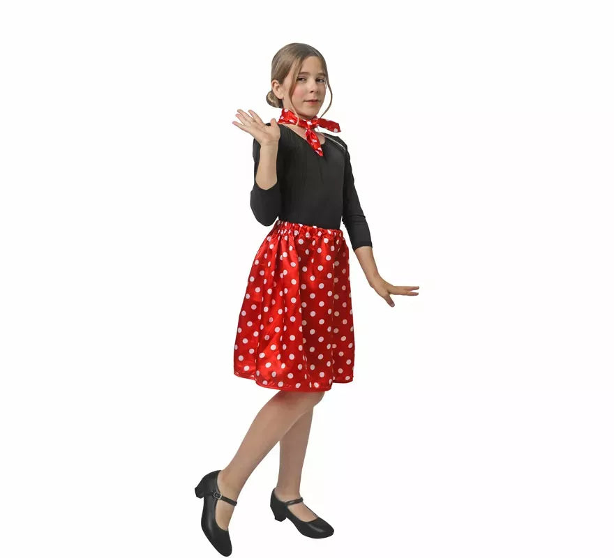 Translation missing: de.Kit de Años 50 de rasete para niña: Pañuelo y Falda